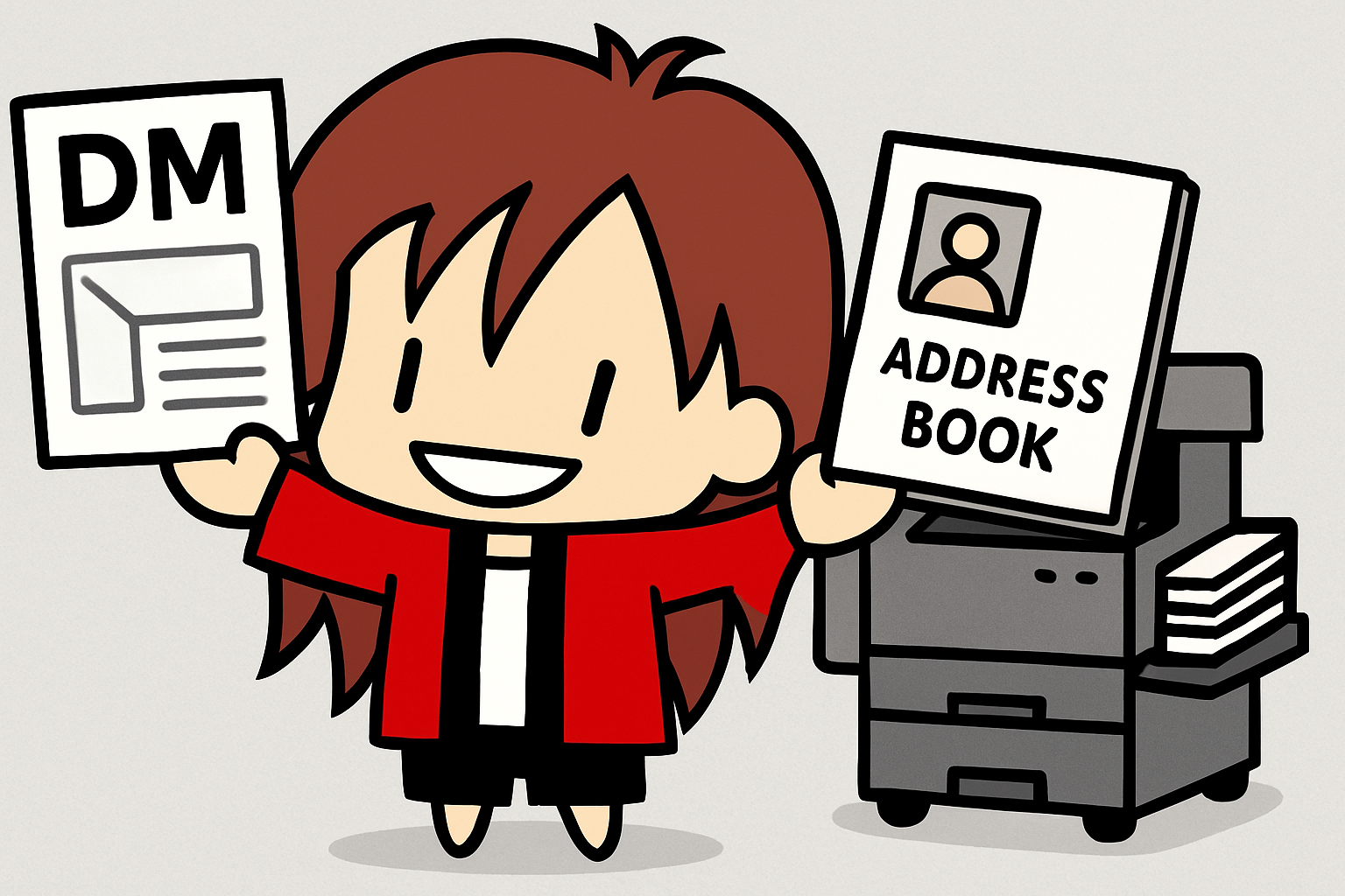 DM・はがき・名簿印刷 イメージ